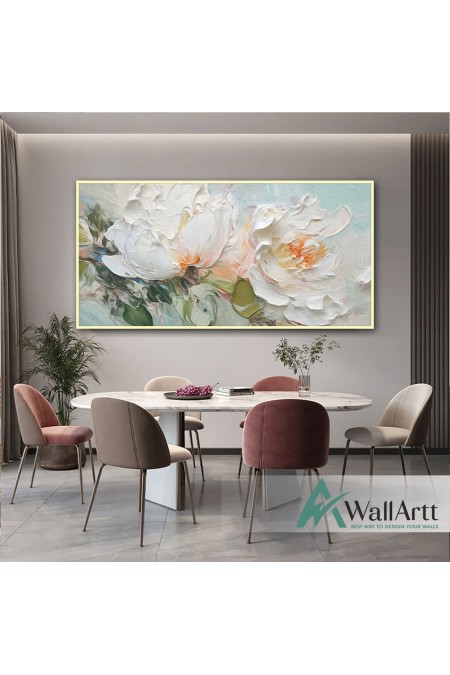 Feast of Flowers 3d Heavy Textured Partial Oil Painting